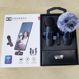 Hộp đựng và trọn bộ phụ kiện micro K9 chính hãng