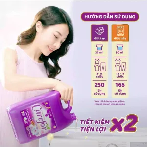 Hướng dẫn sử dụng và thành phần nước giặt Carefor 5L