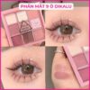Review & Mua Bảng Phấn Mắt DIKALU Coco Venus 9 ô với tone Hồng Đào/Cam San Hô trendy. Chất phấn mịn Bảng phấn mắt DIKALU Coco Venus 9 ô nhũ kim tuyến tone hồng đào, cam san hô.