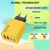 Củ Sạc Nhanh PRAMI 120W 4 Cổng (2 PD + 2 USB) – Nhỏ Gọn PRAMI019