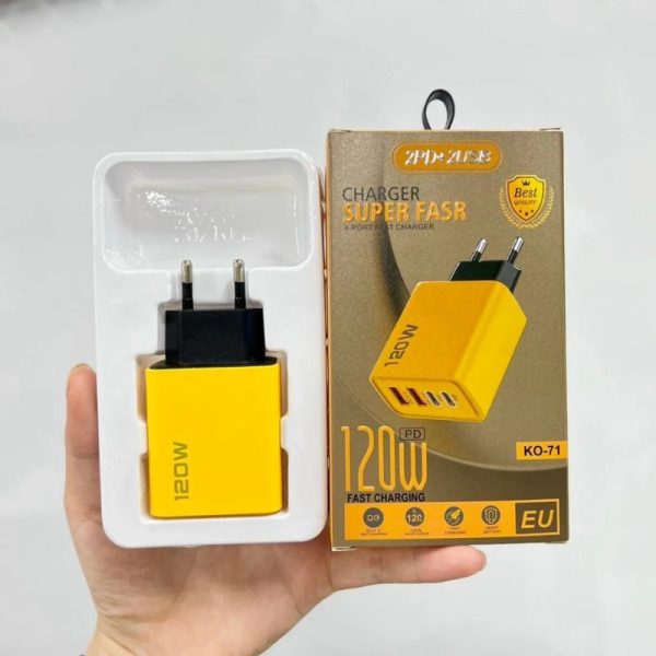 Củ Sạc Nhanh PRAMI 120W 4 Cổng (2 PD + 2 USB) – Nhỏ Gọn PRAMI019
