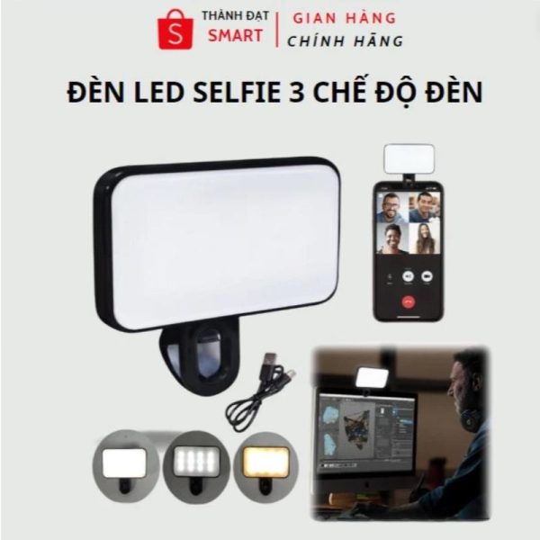 Đèn Led Selfie Mini Cầm Tay 3 Chế Độ Sáng - Trợ Sáng Quay Clip Chuyên Nghiệp