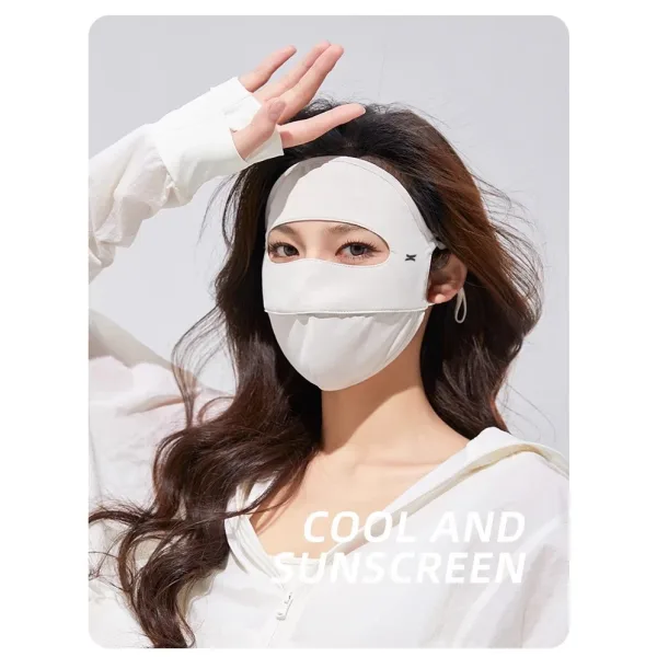khau-trang-chong-nang-full-mat-upper-you-fm02 white Khẩu Trang Chống Nắng Full Mặt UPPER YOU FM02 Chống UV Cực Tốt