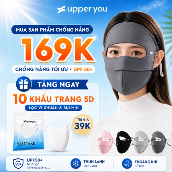 upper-you-fm02-169k Khẩu Trang Chống Nắng Full Mặt UPPER YOU FM02 Chống UV Cực Tốt