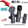 Combo micro thu âm không dây K9 và mũ lọc gió