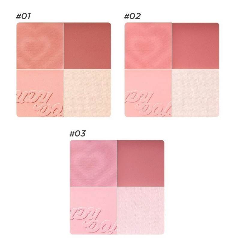 Chất phấn má và highlight Judydoll 4in1 (kem, lì, nhũ)